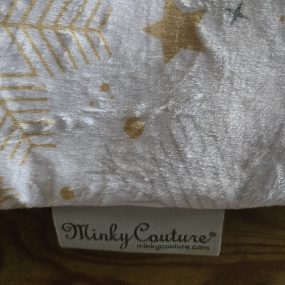 Minky Couture Holiday Snowflake Pillowcase/ Gingerbread Man